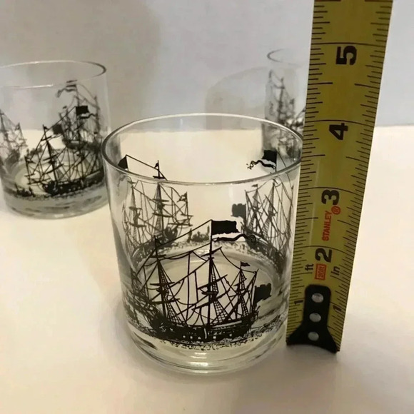 COPENHAGEN Tobacco Ship Logo Glasses Lot Of 3 Rocks Lowball Juice - Picture 7 of 10